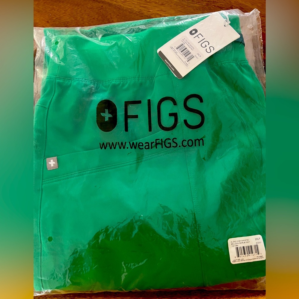 Figs Green Scrub Pant Vibrant and Professional